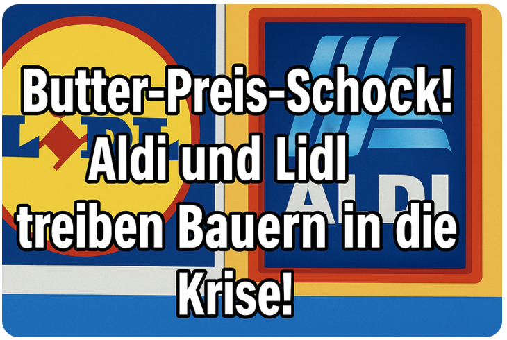Butter-Preis-Schock! Aldi und Lidl treiben Bauern in die Krise