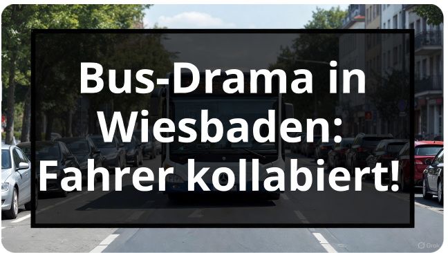 BUS-CHAOS IN WIESBADEN: LINIENKUTSCHE MACHT PARKREIHE ZUR SCHROTTPISTE!​