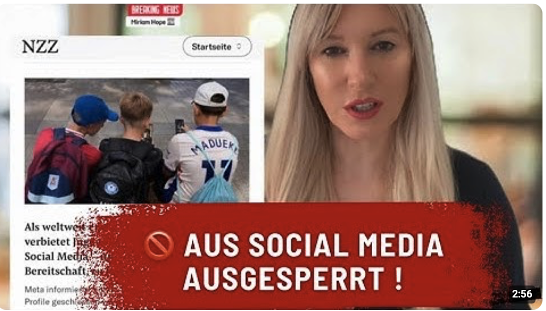 SOCIAL MEDIA GESPERRT – FOLGT EU!
