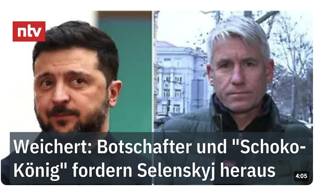 Weichert: Botschafter und „Schoko-König“ fordern Selenskyj heraus bei möglichen Wahlen 