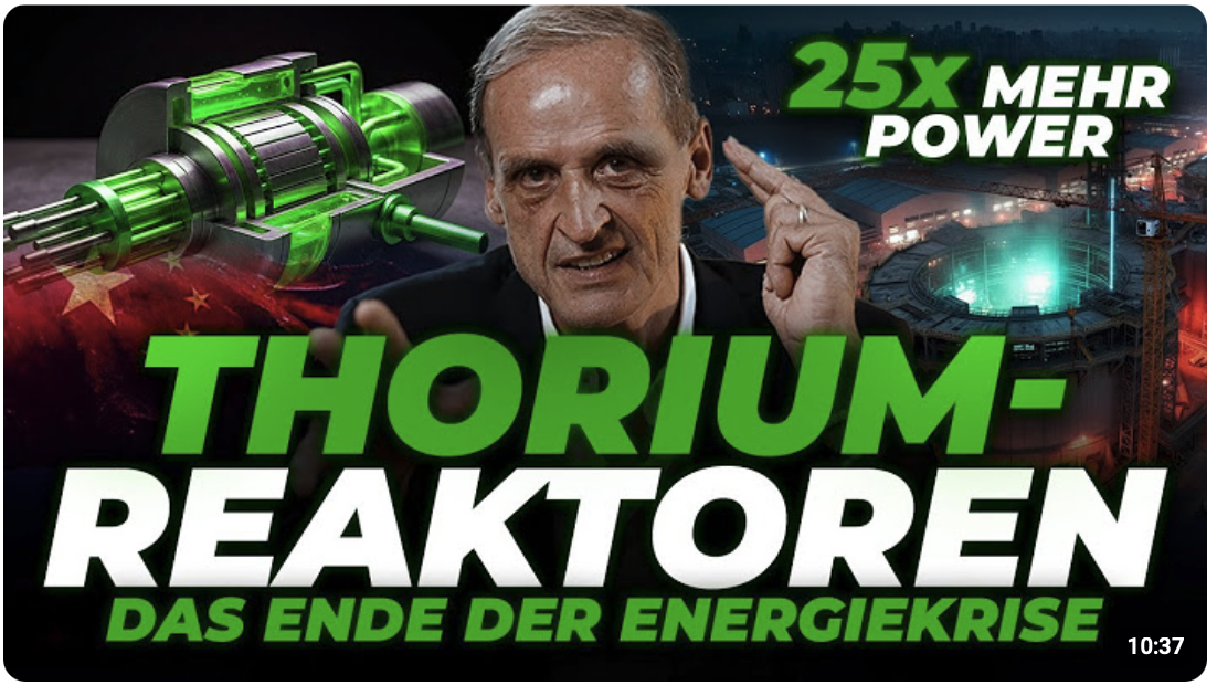 Die Energie-Revolution, die ALLES verändert: Thorium-Reaktoren – China baut, der Westen schläft