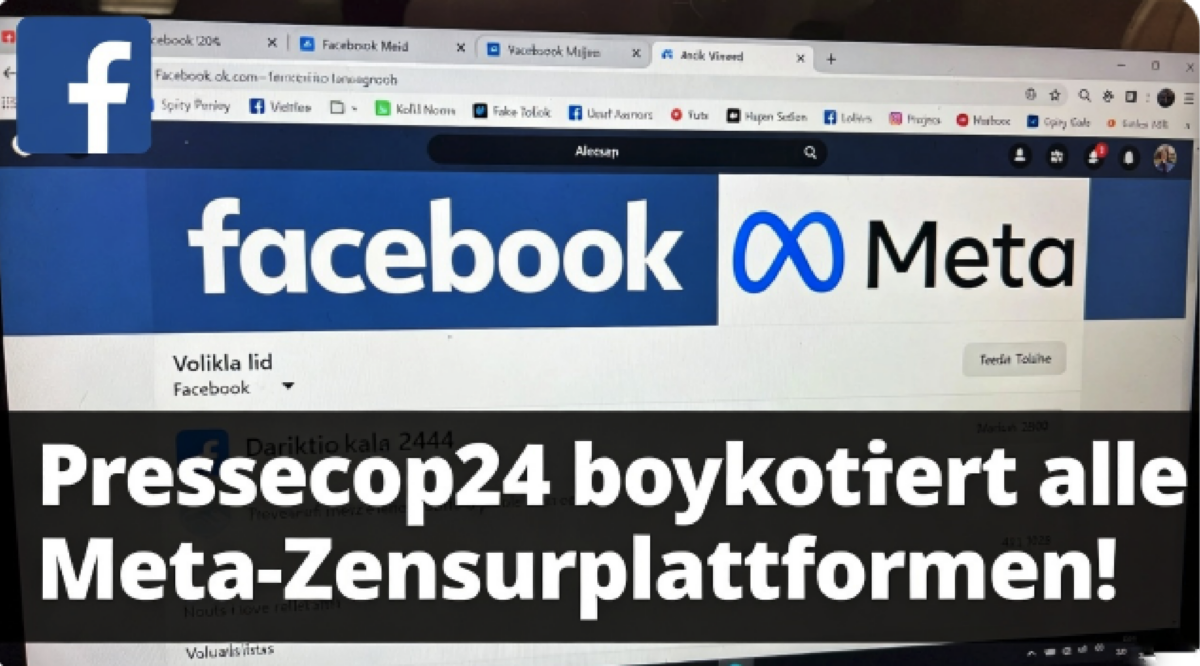 Pressecop24.com  zieht knallharte Konsequenz: Schluss mit Meta-Zensur!