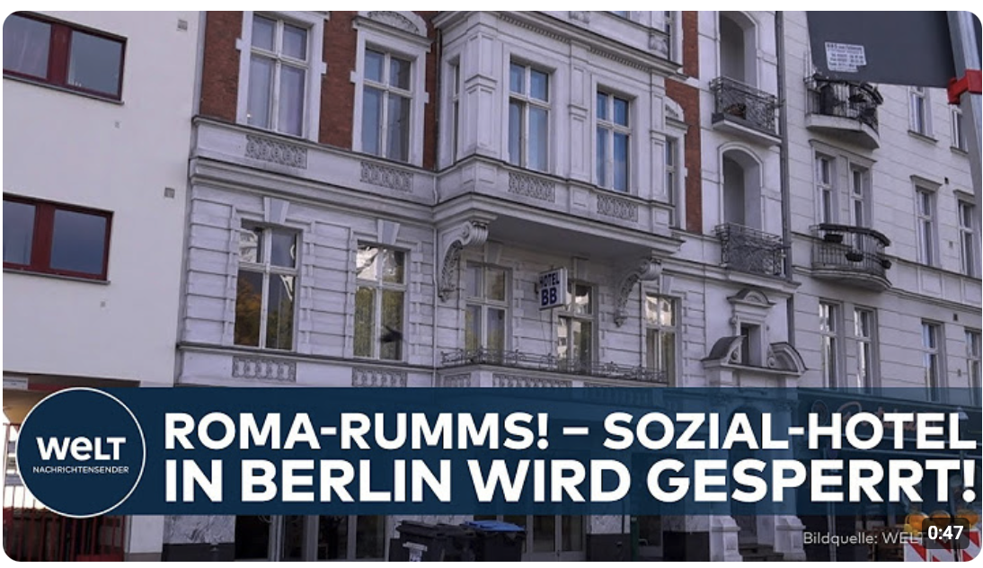 BERLIN: Roma-Rumms! – Sozial-Hotel in Schöneberg wird gesperrt!