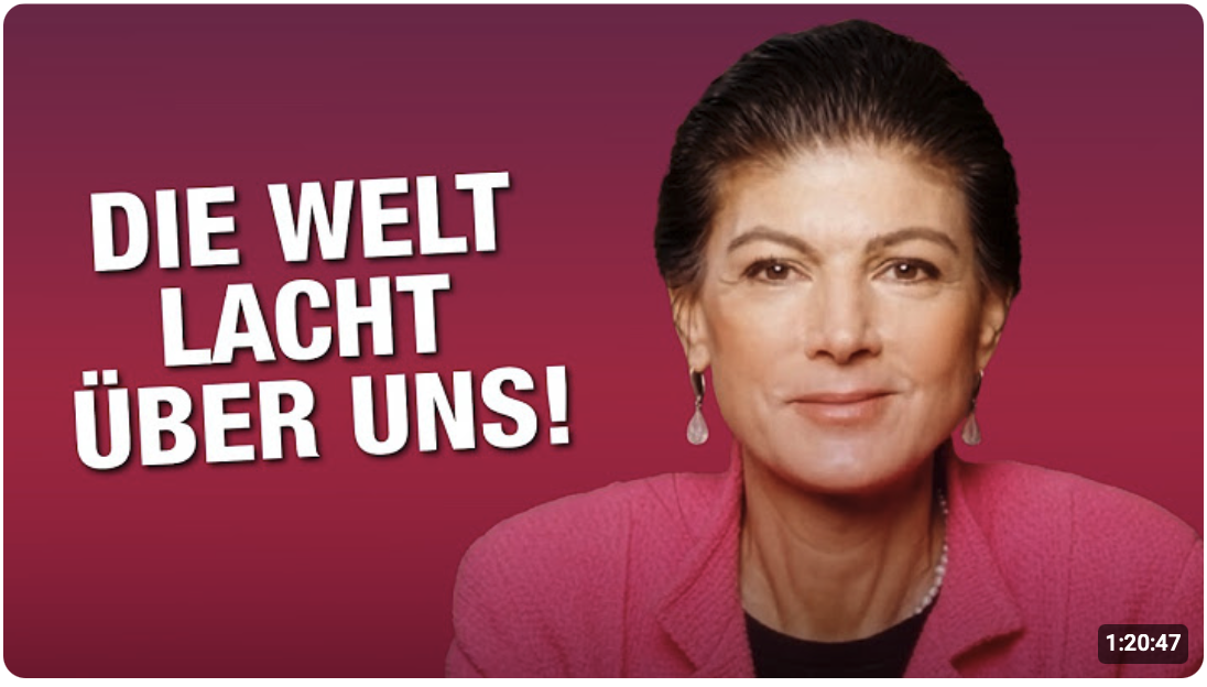 Wir sind die Guten? Sahra Wagenknecht im Interview
