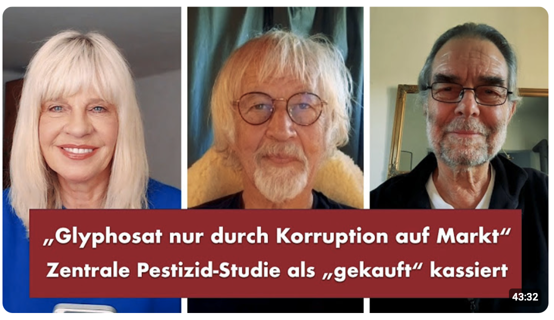 „Glyphosat nur durch Korruption auf Markt“ – Punkt.PRERADOVIC mit Dr. H.-M. Hackenberg u. Dr. Wodarg