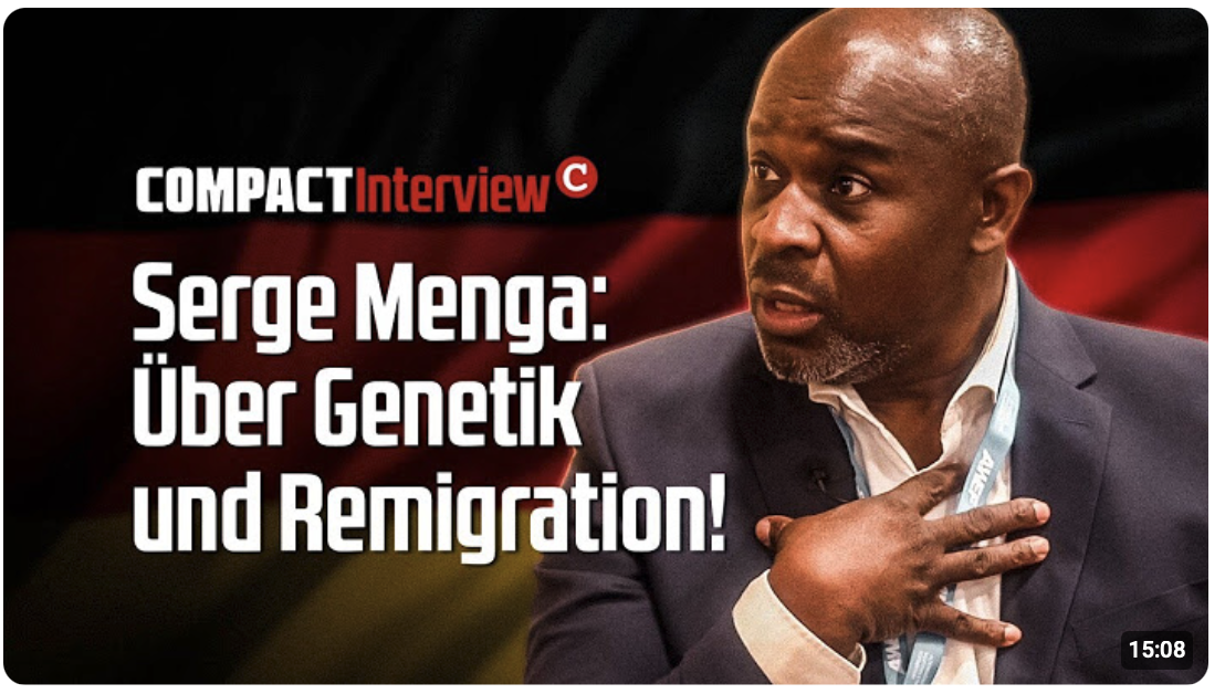 Serge Menga: Über Genetik und Remigration!