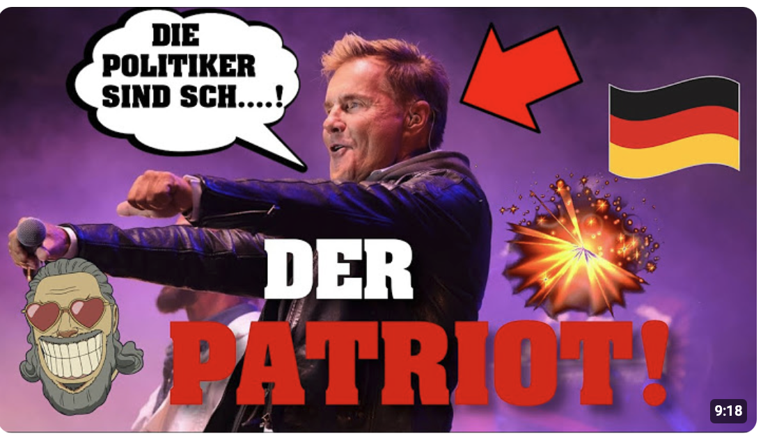 DIETER BOHLEN legt nach: „Ich liebe Deutschland, ABER…! 
