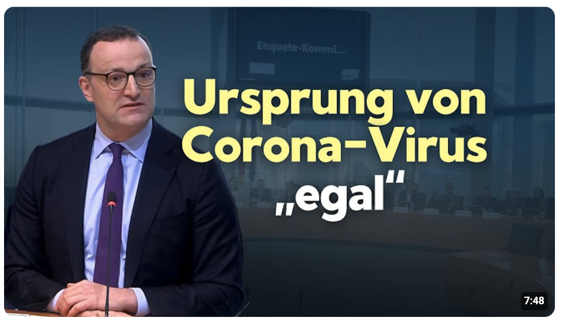 Spahn zu Corona-Impfung: Möglicher Gain-of-Function-Ursprung des Spike-Codes „egal“