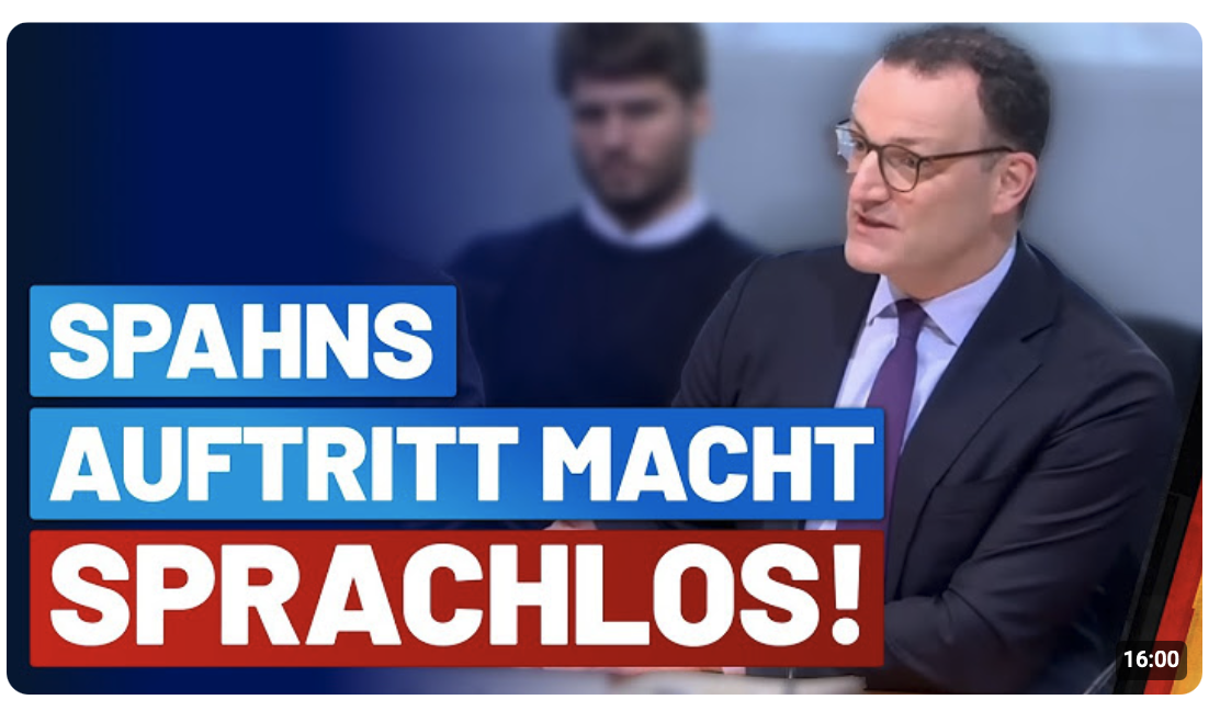 AfD-Fraktion befragt Jens Spahn in Enquete-Kommission „Corona“!
