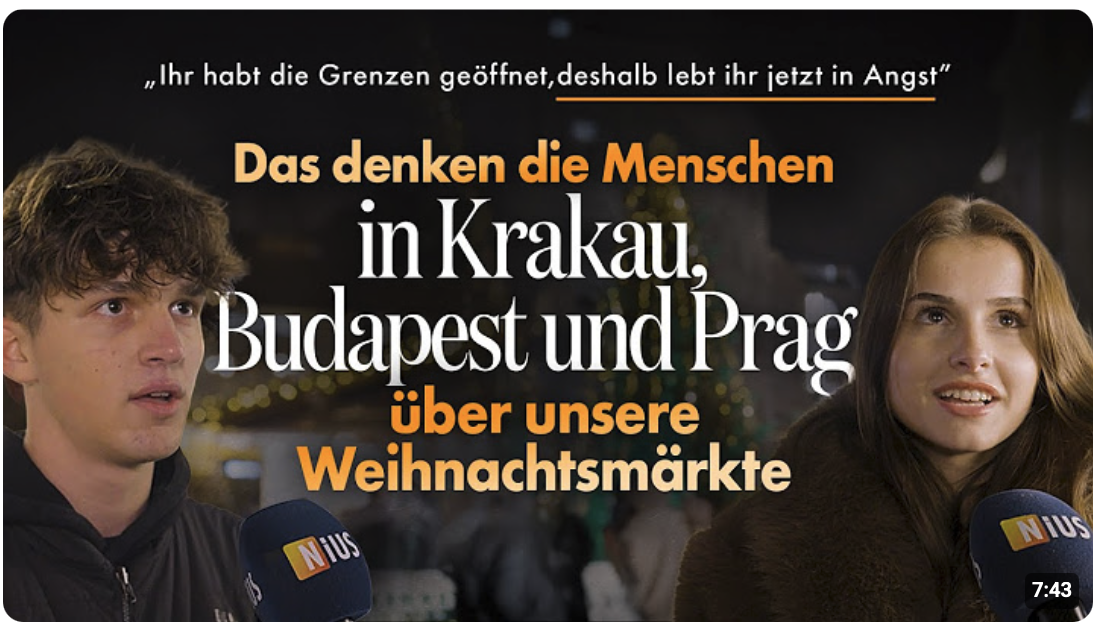 Das denken die Menschen in Krakau, Budapest und Prag über unsere Weihnachtsmärkte