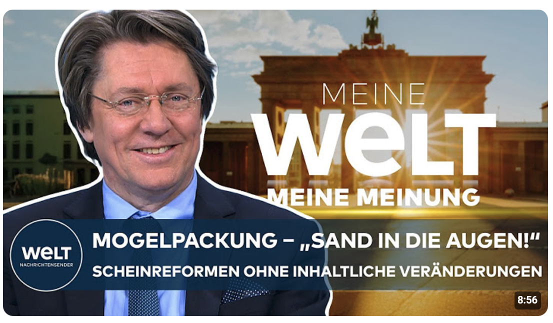 MEINUNG: MOGELPACKUNG! „Ich fühle mich betrogen“ Scheinreformen ohne inhaltliche Veränderungen