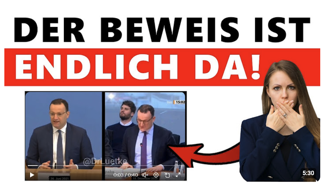 Damit hat Jens Spahn ALLES aufgedeckt, was vertuscht werden sollte!