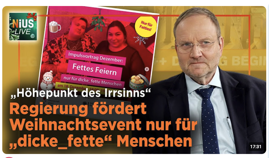 Steuergeld-Wahnsinn: Regierung finanziert „nur für Fetties“-Party | NIUS Live vom 18. Dezember 2025