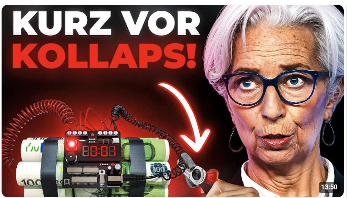 Zinsentscheid: EZB mit dem Rücken zur Wand – Euro vor dem Kollaps!