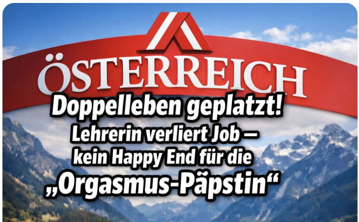 Doppelleben geplatzt! Lehrerin verliert Job – kein Happy End für die „Orgasmus-Päpstin“