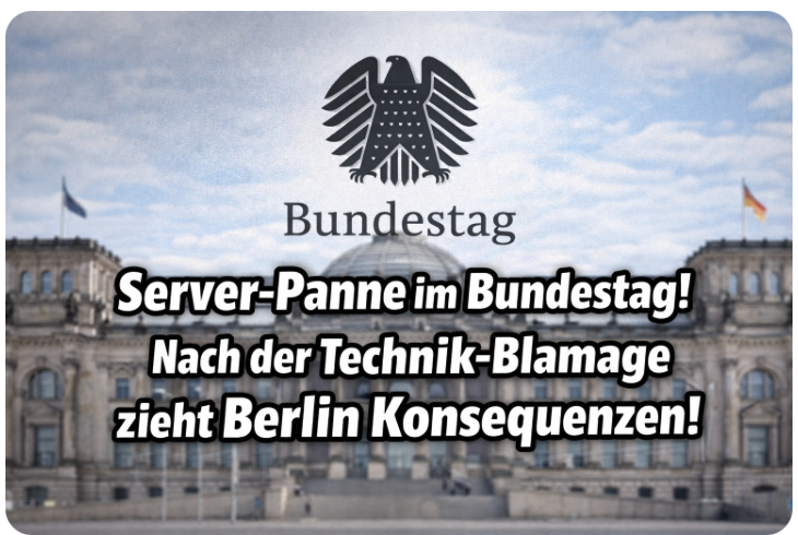 Server-Panne im Bundestag! Nach der Technik-Blamage zieht Berlin Konsequenzen