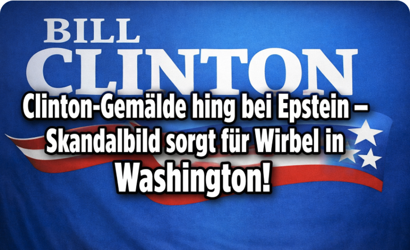 Also doch! Clinton-Gemälde hing bei Epstein – Skandalbild sorgt für Wirbel in Washington!