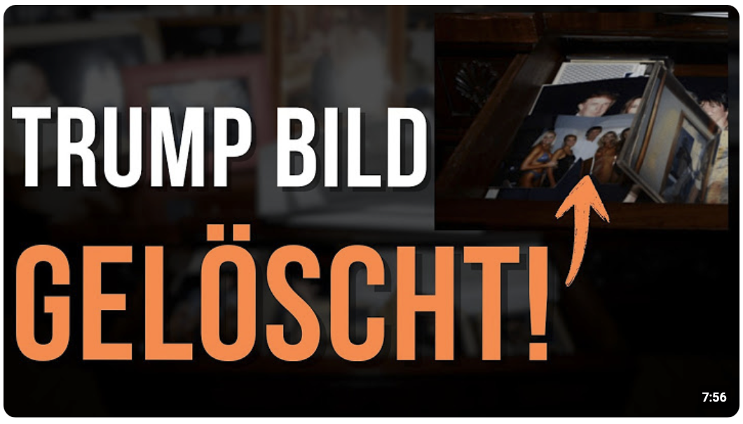 Ich hab den BEWEIS, dass Trumps Bild NACHTRÄGLICH aus den Epstein Files gelöscht wurde