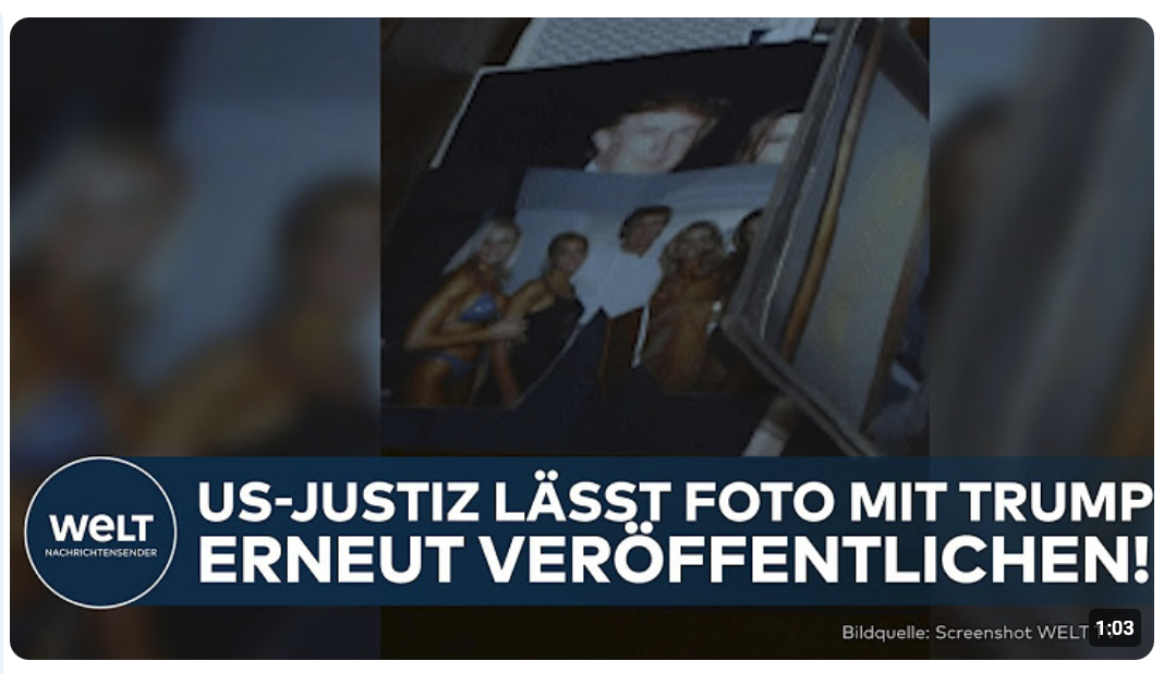 EPSTEIN-AKTEN: US-Justiz lässt Foto mit Trump erneut veröffentlichen!