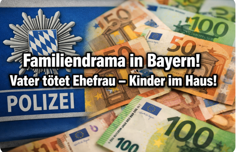 Familiendrama in Bayern! Vater tötet Ehefrau – Kinder im Haus!