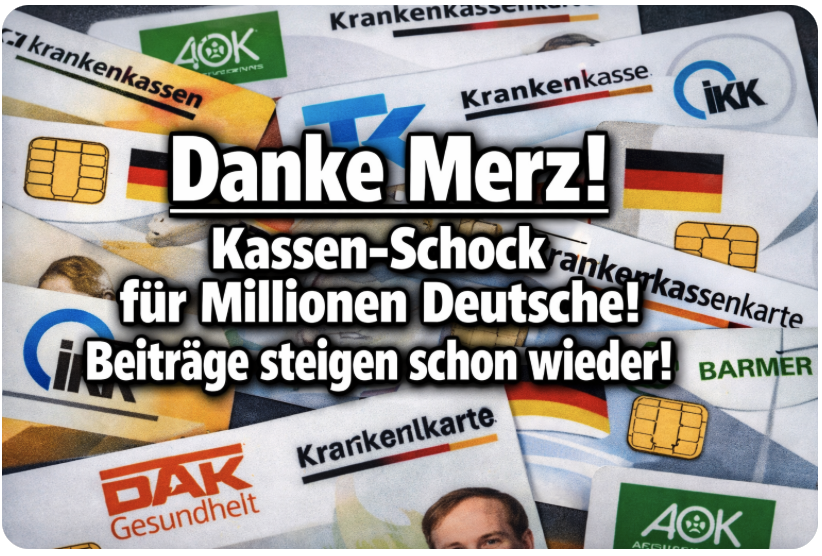 Danke Merz! Kassen-Schock für Millionen Deutsche! Beiträge steigen schon wieder!