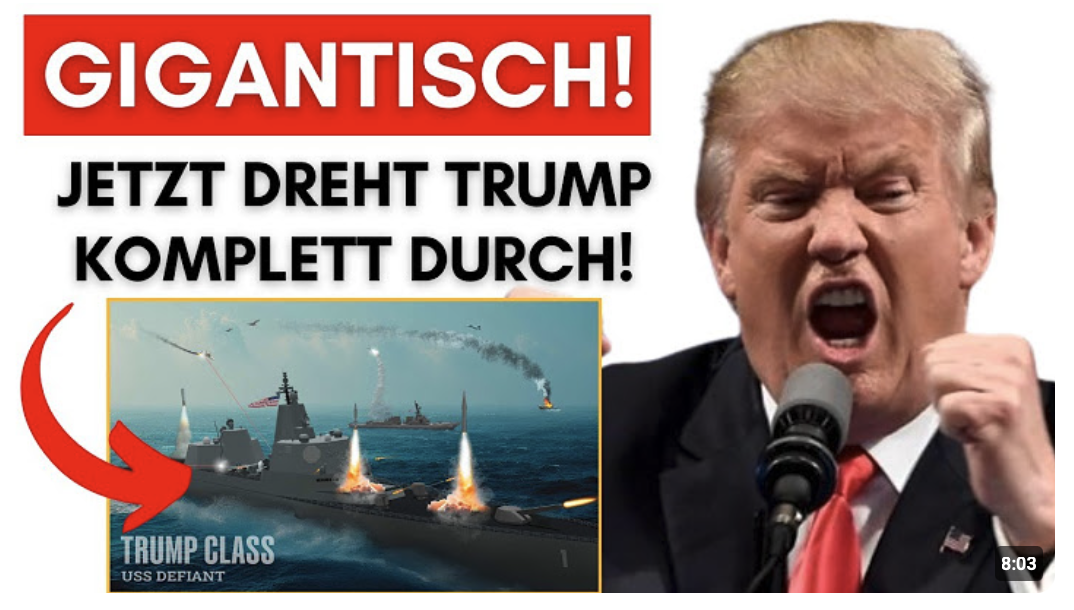 Trump kündigt größtes Kriegsschiff der Welt an – Mit überraschenden Waffen!