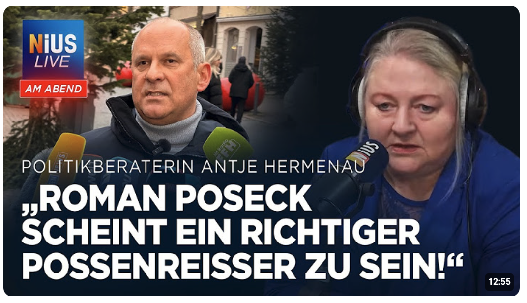 Roman Poseck verhöhnt Opfer des Auto-Anschlags von Gießen | NIUS Live am Abend vom 23.12.25