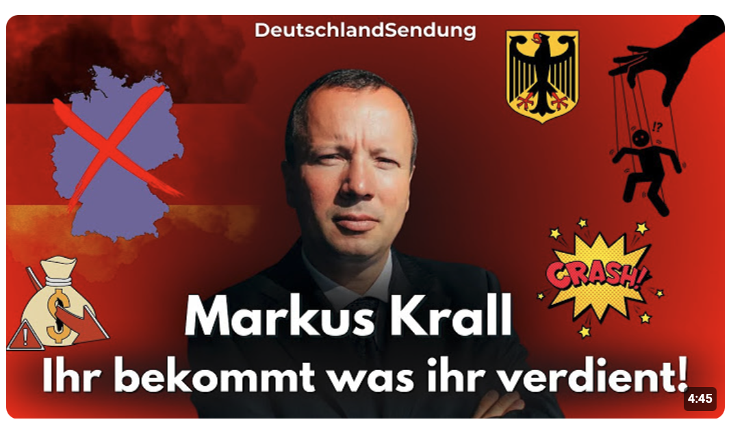 Ihr bekommt was ihr Verdient! – Markus Krall rechnet ab mit Eurer Wahl