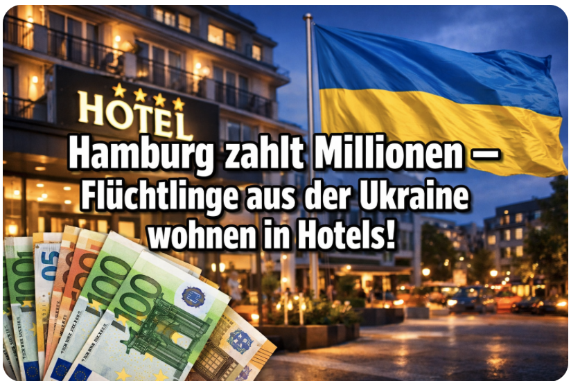 Hamburg zahlt Millionen – Ukraine-Flüchtlinge wohnen in Hotels!