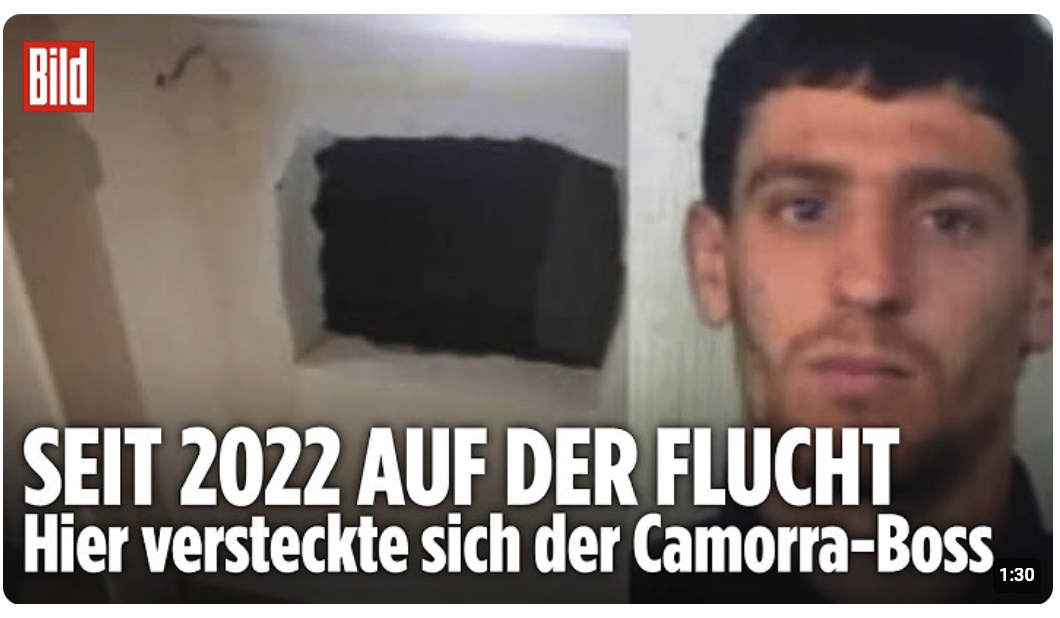 ZUGRIFF IN NEAPEL: Ermittler fassen Camorra-Boss Andolfi – Er hauste jahrelang hinter einer Heizung