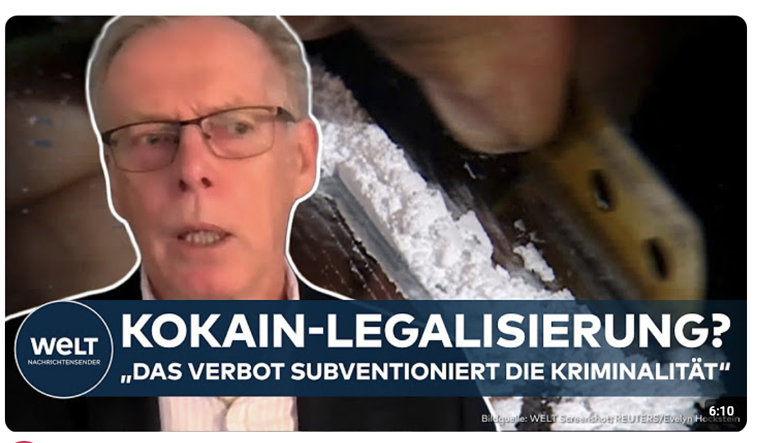 DEUTSCHLAND: Kokain-Legalisierung? „Das Verbot subventioniert die Kriminalität!“
