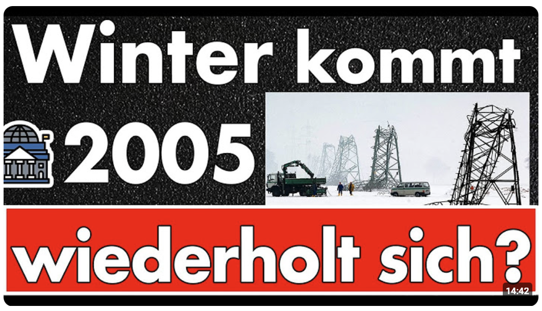 Heftiger Wintereinbruch steht bevor! Persönliche Vorbereitung kann Leben retten! 2005 kommt wieder!