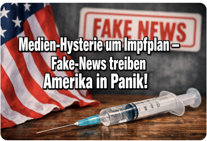 Medien-Hysterie um Impfplan – Fake-News treiben Amerika in Panik!