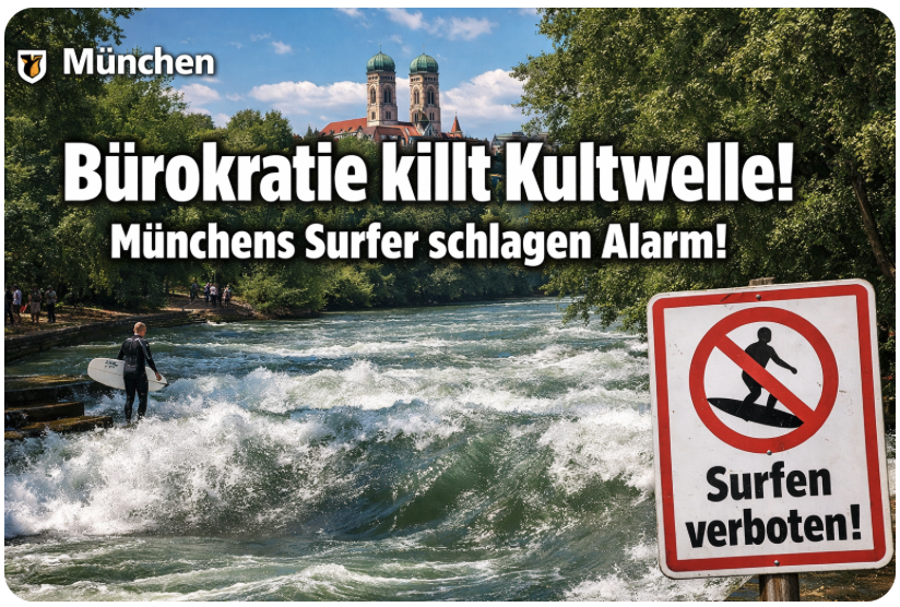 Bürokratie killt Kultwelle! Münchens Surfer schlagen Alarm