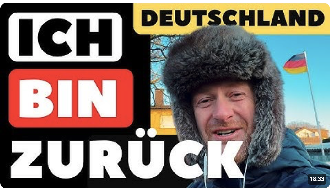 Ich bin zurück in Deutschland!