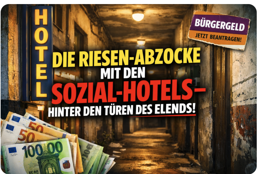 DIE RIESEN-ABZOCKE MIT DEN SOZIAL-HOTELS – HINTER DEN TÜREN DES ELENDS