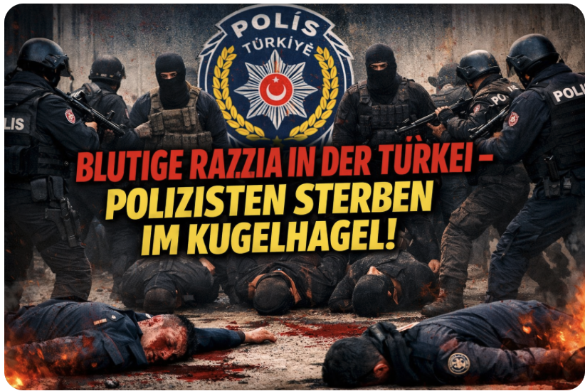 BLUTIGE RAZZIA IN DER TÜRKEI – POLIZISTEN STERBEN IM KUGELHAGEL!