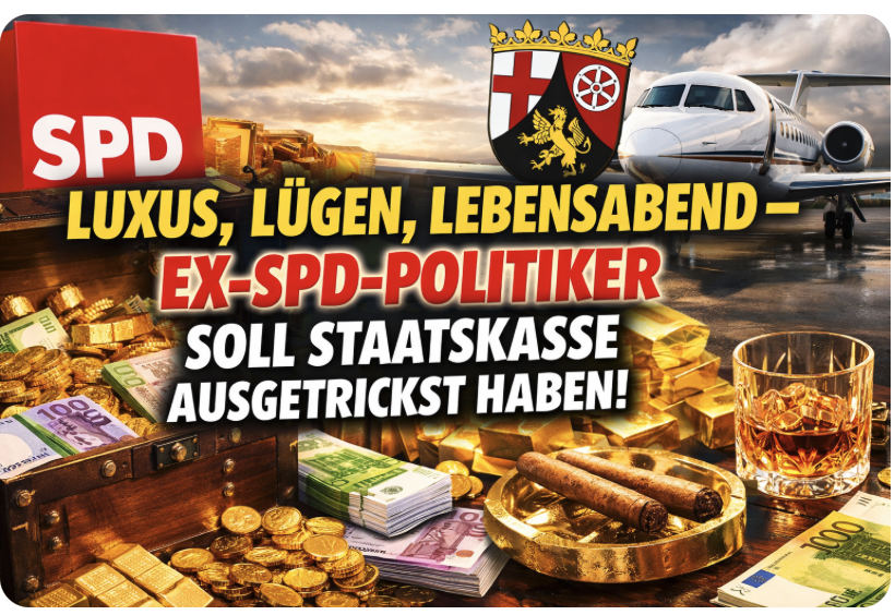 Luxus, Lügen, Lebensabend – Ex-SPD-Politiker soll Staatskasse ausgetrickst haben!