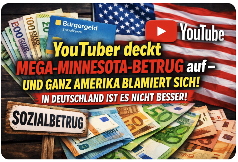 YouTuber deckt Mega-Minnesota-Betrug auf – und ganz Amerika blamiert sich! In Deutschland ist es nicht besser!