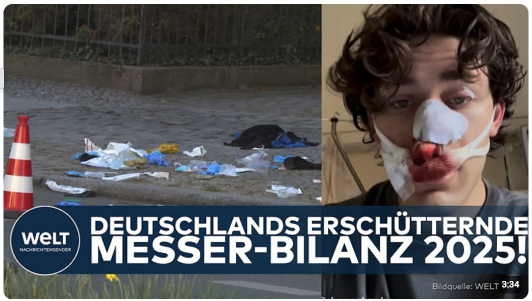 DEUTSCHLAND: Rund 80 Fälle am Tag! – die erschütternde Messer-Bilanz 2025!