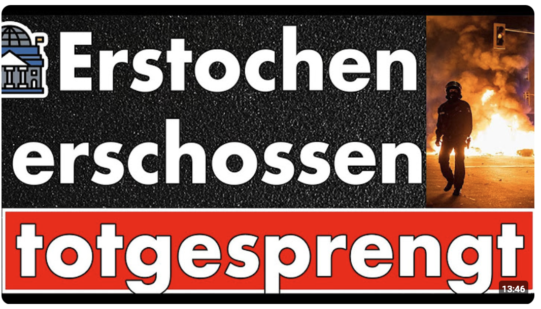 Silvester 25/26: erstochen, erschossen & totgesprengt! Von ruhiger Nacht kann keine Rede sein!