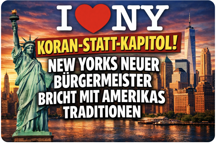 KORAN-STATT-KAPITOL! NEW YORKS NEUER BÜRGERMEISTER BRICHT MIT AMERIKAS TRADITIONEN