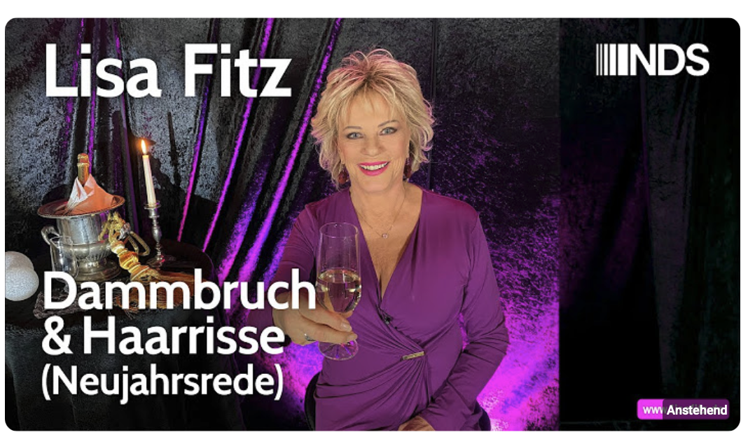 Lisa Fitz – Dammbruch & Haarrisse (Neujahrsrede) ab 18:00 Uhr!
