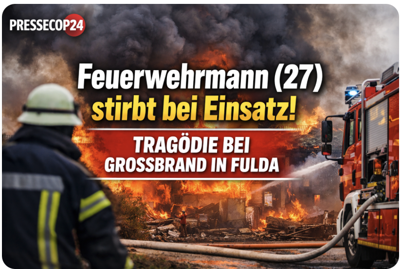 FEUER-HÖLLE IN HESSEN! JUNGER HELD STIRBT IM EINSATZ