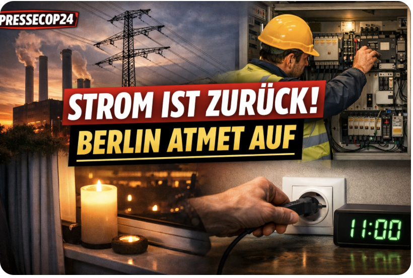 STROM IST ZURÜCK! BERLIN ATMET AUF
