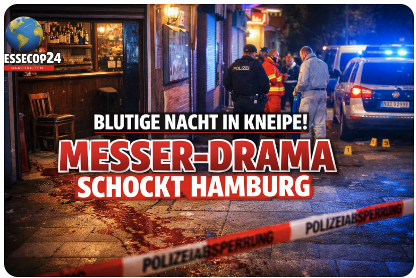 BLUTIGE NACHT IN KNEIPE! MESSER-DRAMA SCHOCKT HAMBURG!