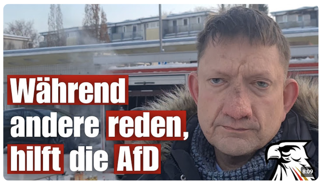 Während andere reden, hilft die AfD! | Ronald Gläser (AfD) im Berliner Kälte-Chaos