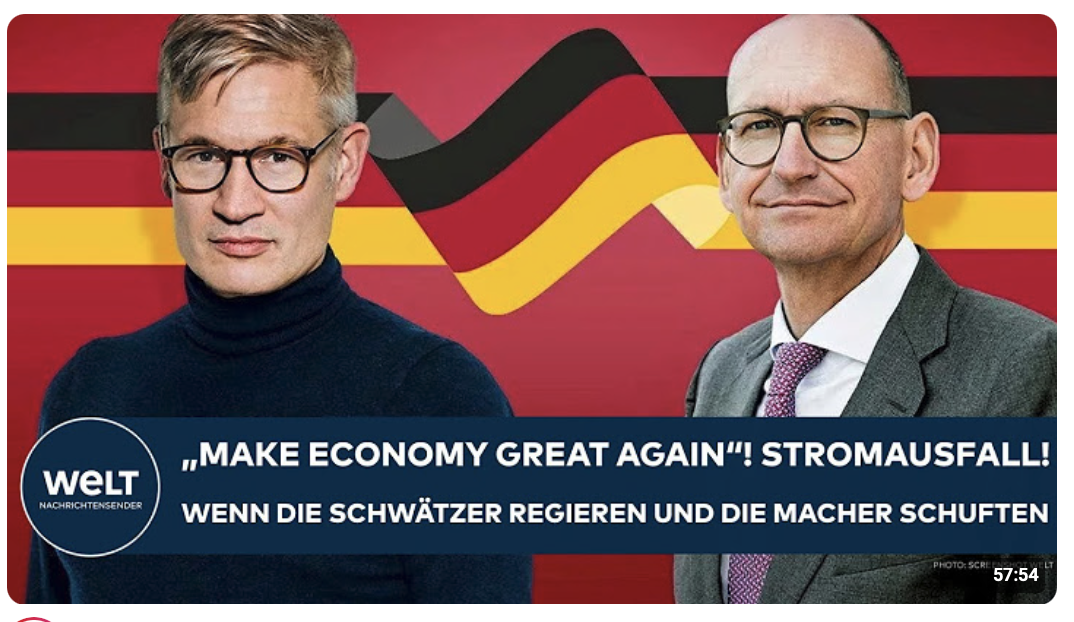 Make Economy Great Again: Stromausfall: Wenn die Schwätzer regieren und die Macher schuften
