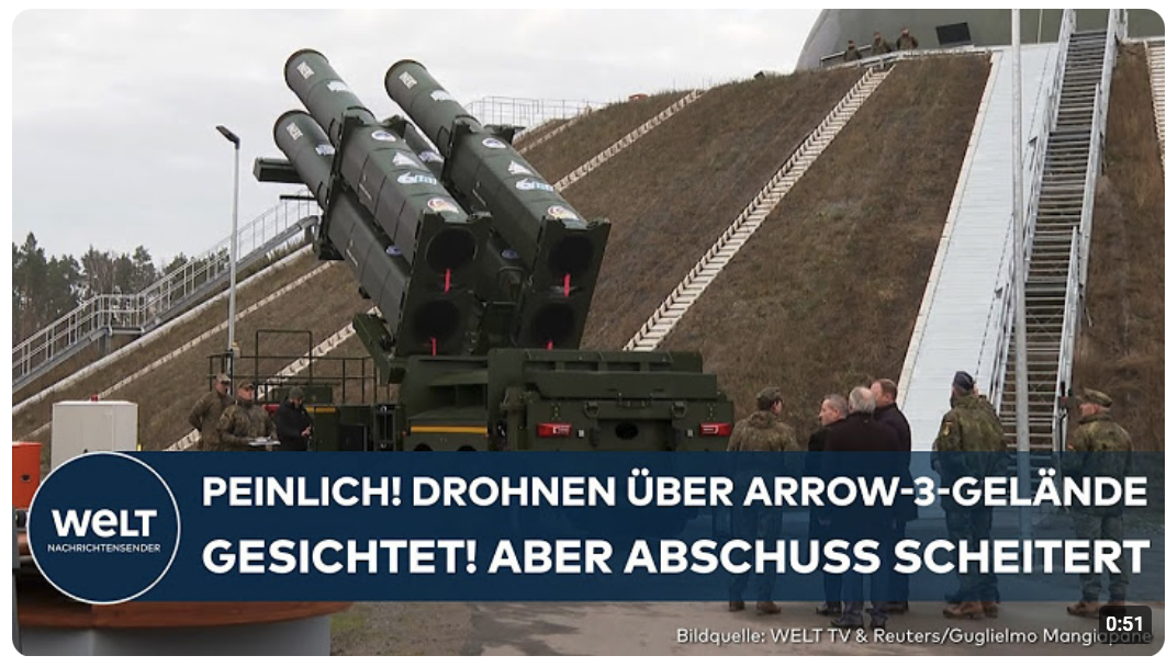BUNDESWEHR-PANNE: Mysteriöse Drohnen über Arrow-3-Gelände gesichtet! Aber Abschuss scheitert