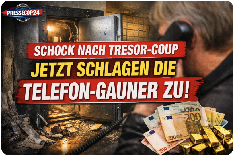 SCHOCK NACH TRESOR-COUPJETZT SCHLAGEN DIE TELEFON-GAUNER ZU!